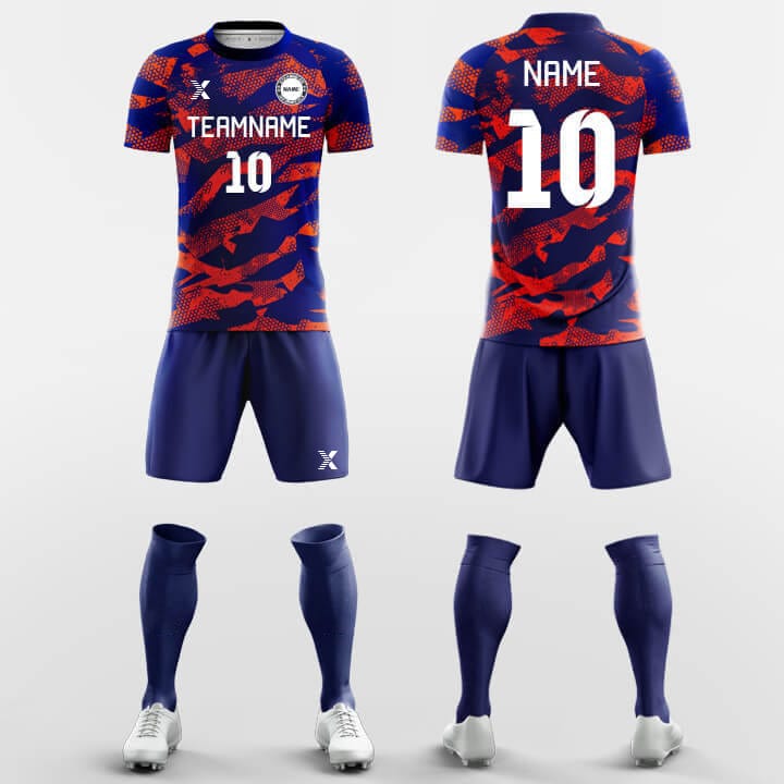 XTeamwear Soccer Uniforms Brilliant Dance - Custom Soccer Jerseys Kit Sublimated for Team