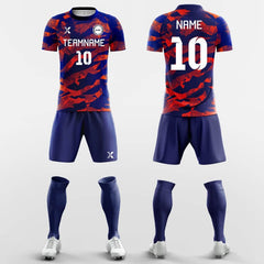 XTeamwear Soccer Uniforms Brilliant Dance - Custom Soccer Jerseys Kit Sublimated for Team