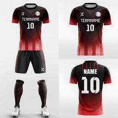 XTeamwear Soccer Uniforms Burining Sun -Custom Soccer Jerseys Kit Sublimated Design