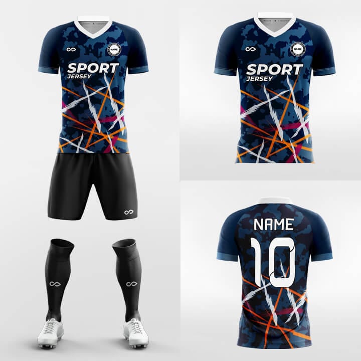 XTeamwear Soccer Uniforms Camouflage Line - Custom Soccer Jerseys Kit Sublimated for Team