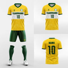 XTeamwear Soccer Uniforms Champagne - Custom Soccer Jerseys Kit Sublimated for Team