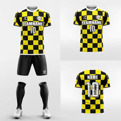 XTeamwear Soccer Uniforms Checkerboard-Custom Soccer Jerseys Kit Sublimated Design