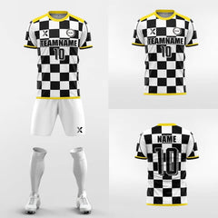 XTeamwear Soccer Uniforms Checkerboard-Custom Soccer Jerseys Kit Sublimated Design