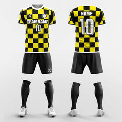 XTeamwear Soccer Uniforms Checkerboard-Custom Soccer Jerseys Kit Sublimated Design