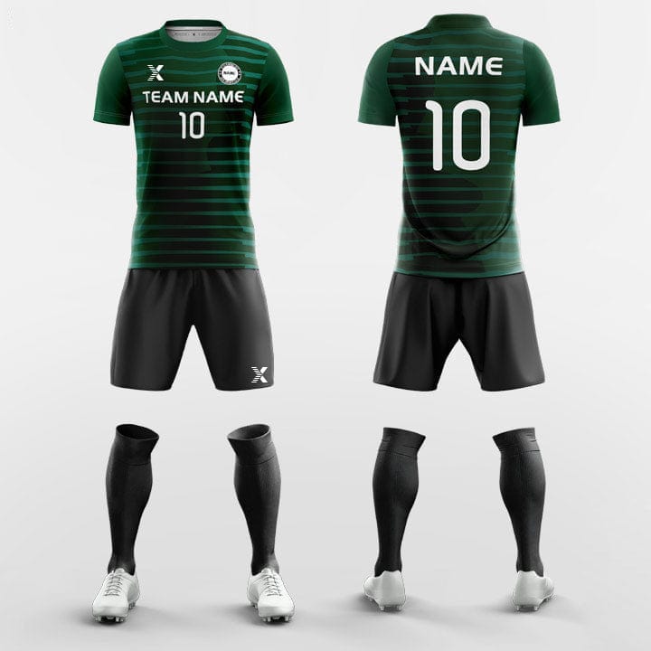 XTeamwear Soccer Uniforms Classic Stripe - Custom Soccer Jerseys Kit Sublimated for University