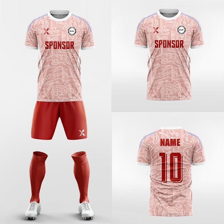 XTeamwear Soccer Uniforms Cloud pattern - Custom Soccer Jerseys Kit Sublimated for Team