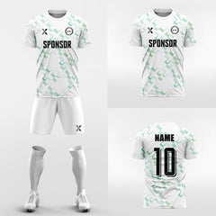 XTeamwear Soccer Uniforms Cross Square Pattern  - Custom Soccer Jerseys Kit Sublimated for Team