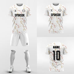 XTeamwear Soccer Uniforms Cross Square Pattern  - Custom Soccer Jerseys Kit Sublimated for Team