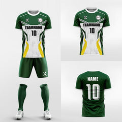 XTeamwear Soccer Uniforms Custom Soccer Kit – Fractured Stripe Design (Jersey, Shorts & Socks)