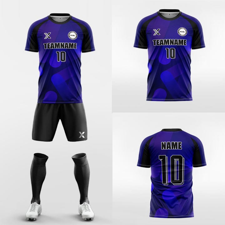 XTeamwear Soccer Uniforms Custom Soccer Kit – Irregular Geometric Pattern & Modern Fit (Jersey, Shorts & Socks)