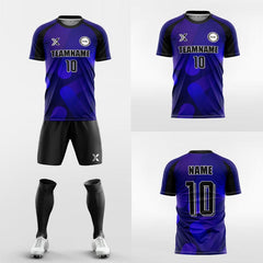 XTeamwear Soccer Uniforms Custom Soccer Kit – Irregular Geometric Pattern & Modern Fit (Jersey, Shorts & Socks)