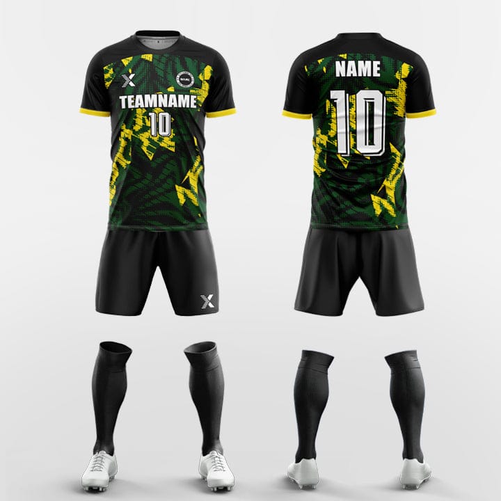 XTeamwear Soccer Uniforms Custom Soccer Kit – Shattered Geometric Print & Modern Fit (Jersey, Shorts & Socks)