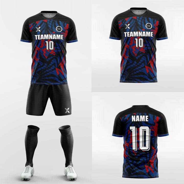 XTeamwear Soccer Uniforms Custom Soccer Kit – Shattered Geometric Print & Modern Fit (Jersey, Shorts & Socks)