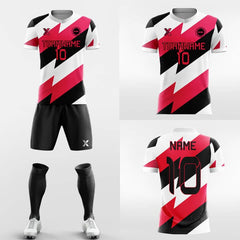 XTeamwear Soccer Uniforms Cut and Sew - Custom Soccer Jerseys Kit Sublimated Design