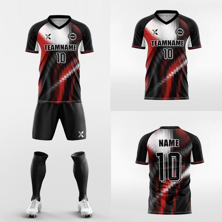 XTeamwear Soccer Uniforms dappled light and shadow - Custom Soccer Jerseys Kit Sublimated for Team