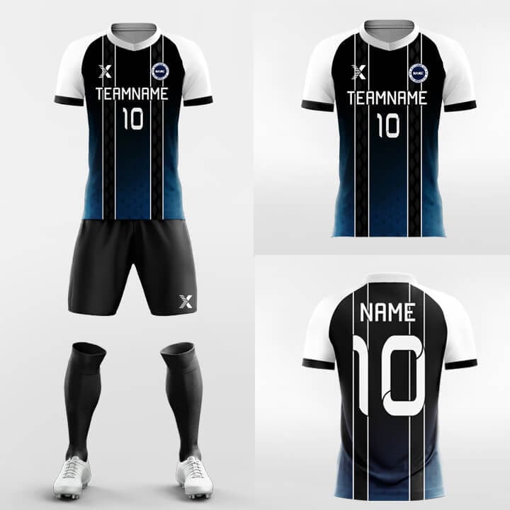 XTeamwear Soccer Uniforms Deep Sea - Custom Soccer Jerseys Kit for Academy