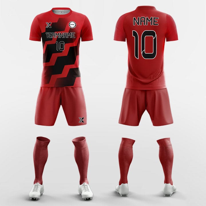 XTeamwear Soccer Uniforms Diagonal - Custom Soccer Jerseys Kit Sublimated for Youth