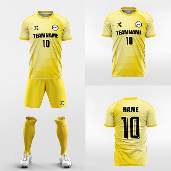 XTeamwear Soccer Uniforms diagonal gradient pattern - Custom Soccer Jerseys Kit Sublimated for Team