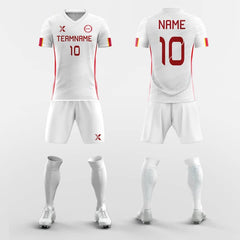 XTeamwear Soccer Uniforms Diagonal Stripes - Custom Soccer Jerseys Kit for League