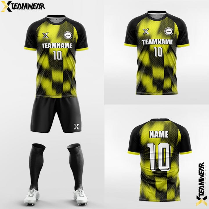 XTeamwear Soccer Uniforms diamond check camouflage - Custom Soccer Jerseys Kit Sublimated for Team