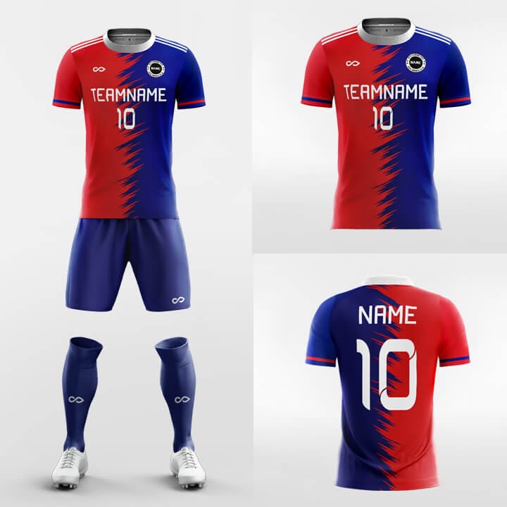 XTeamwear Soccer Uniforms Double Faced 8 - Custom Sublimation Short Sleeve Soccer Kits