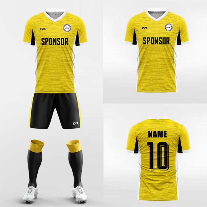 XTeamwear Soccer Uniforms Dynamic horizontal stripes - Custom Soccer Jerseys Kit Sublimated for Team