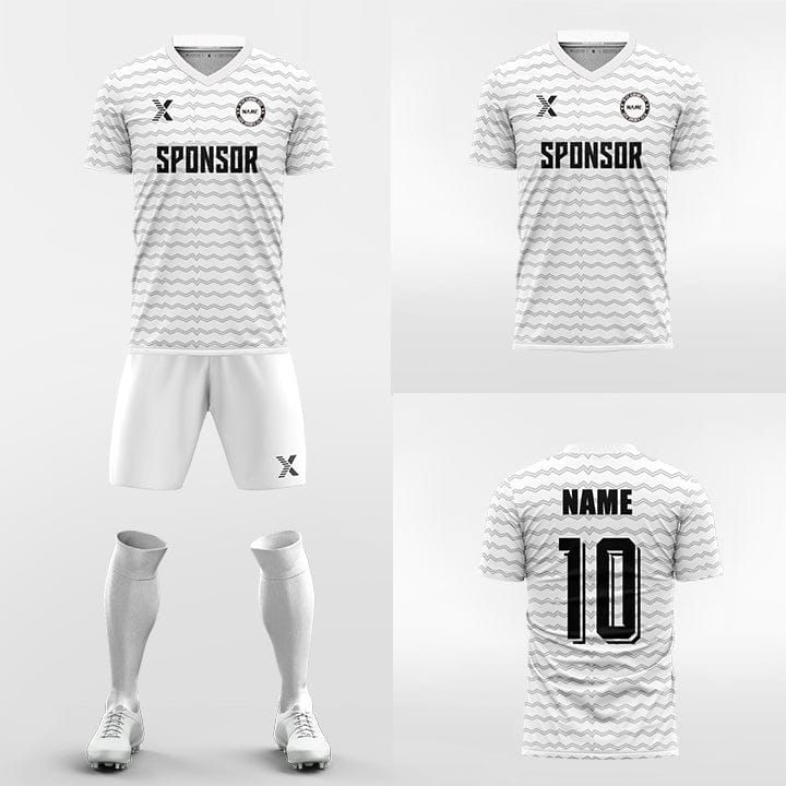 XTeamwear Soccer Uniforms electrocardiogram - Custom Soccer Jerseys Kit Sublimated for Team