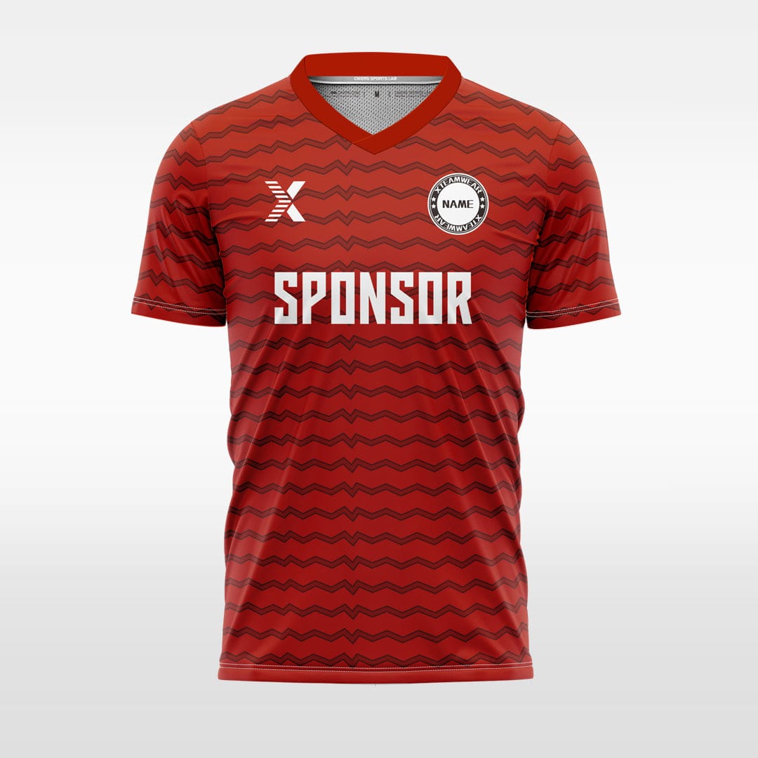 XTeamwear Soccer Uniforms electrocardiogram - Custom Soccer Jerseys Kit Sublimated for Team