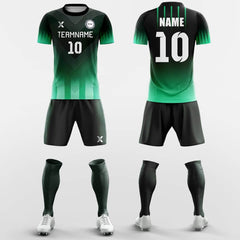 XTeamwear Soccer Uniforms Emerald Green - Custom Soccer Jerseys Kit Sublimated Design
