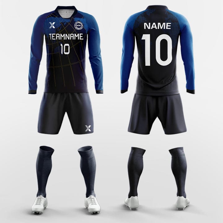 XTeamwear Soccer Uniforms Explorer - Custom Club Soccer Uniforms Long Sleeve Sublimated