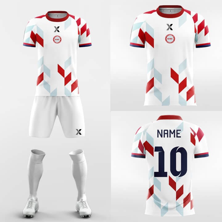 XTeamwear Soccer Uniforms Fallen Prism - Custom Soccer Jerseys Kit Sublimated Design