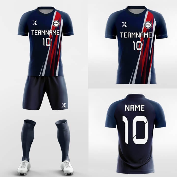 XTeamwear Soccer Uniforms Fire - Custom Soccer Jerseys Kit Sublimated Design