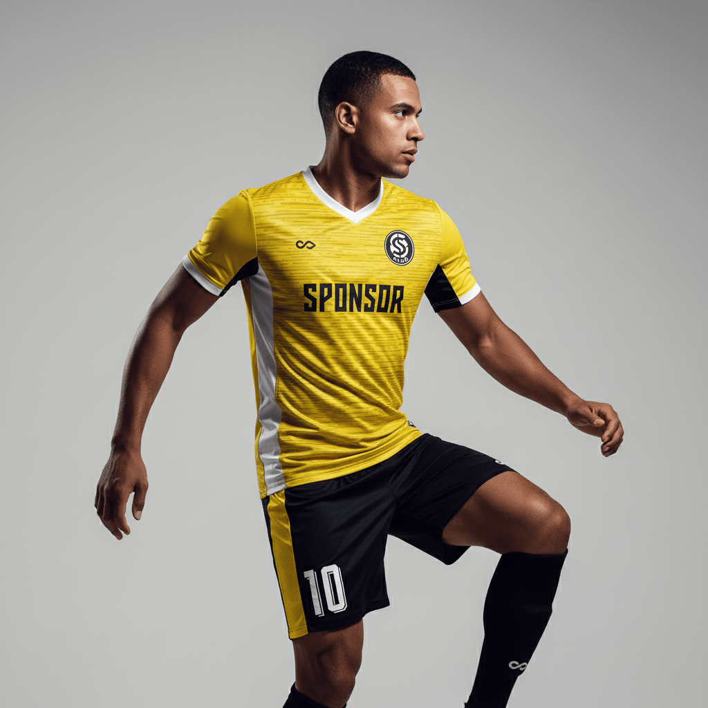 XTeamwear Soccer Uniforms Flashing Line - Custom Soccer Jerseys Kit Sublimated for Team - WS204GCSSX3