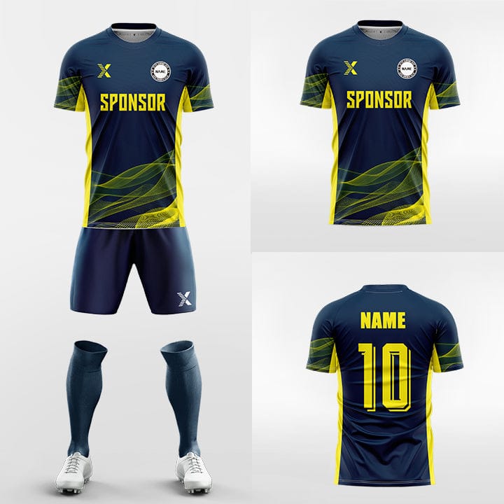 XTeamwear Soccer Uniforms Floating ribbon - Custom Soccer Jerseys Kit Sublimated for Team