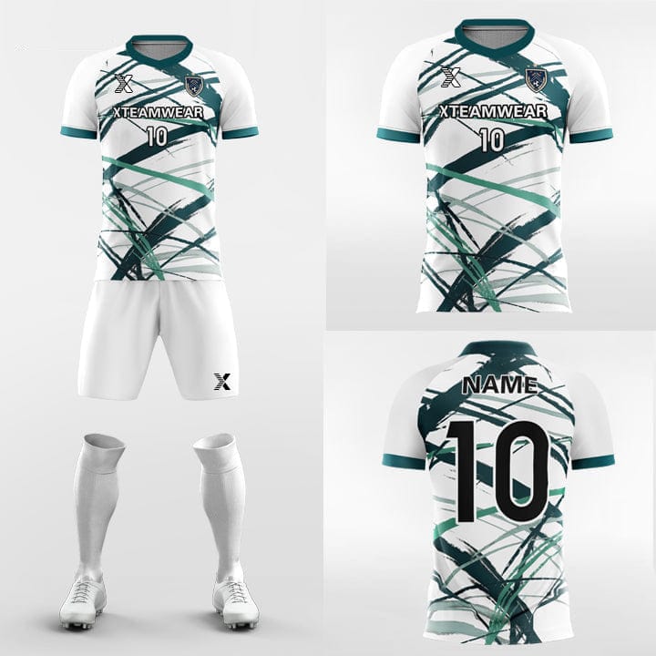 XTeamwear Soccer Uniforms Floral Print - Custom Soccer Jerseys Kit Sublimated for Youth