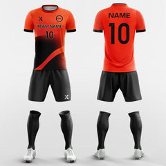 XTeamwear Soccer Uniforms Fluorescent Orange / S Shadow - Custom Soccer Jerseys Kit Sublimated for High School