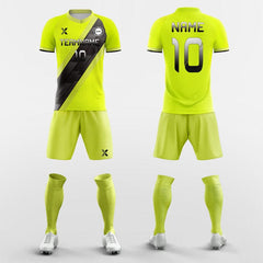 XTeamwear Soccer Uniforms Fluorescent Yellow / S Neon Honor - Custom Soccer Jerseys Kit Sublimated for League