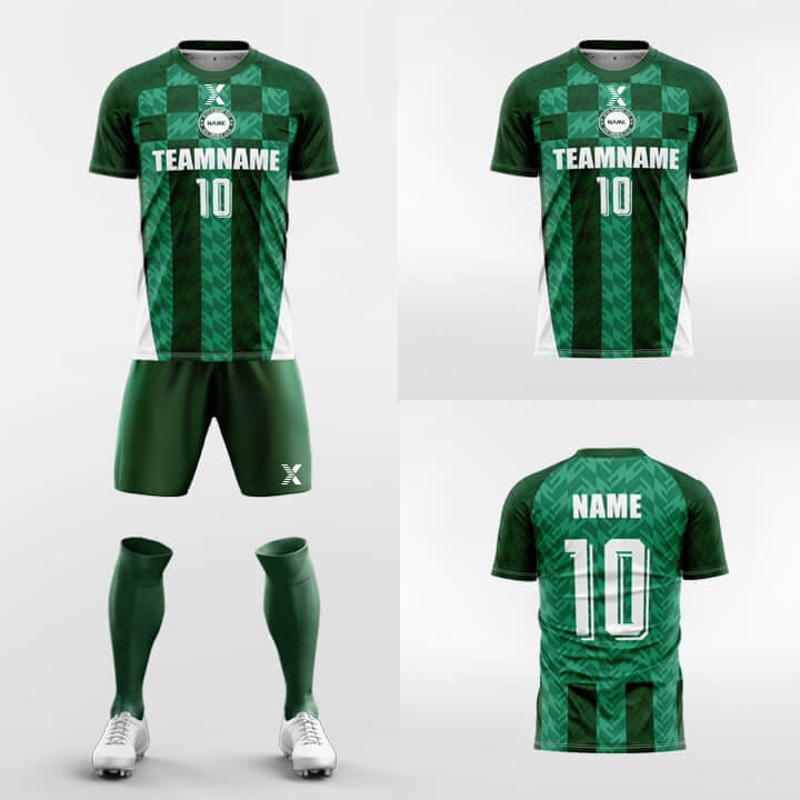 XTeamwear Soccer Uniforms Fringe-Custom Soccer Jerseys Kit Sublimated Design