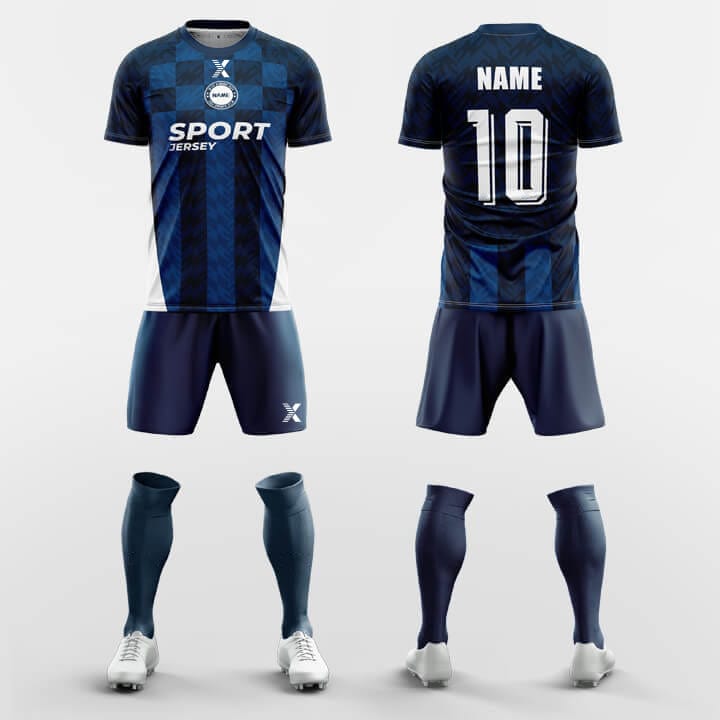 XTeamwear Soccer Uniforms Fringe-Custom Soccer Jerseys Kit Sublimated Design