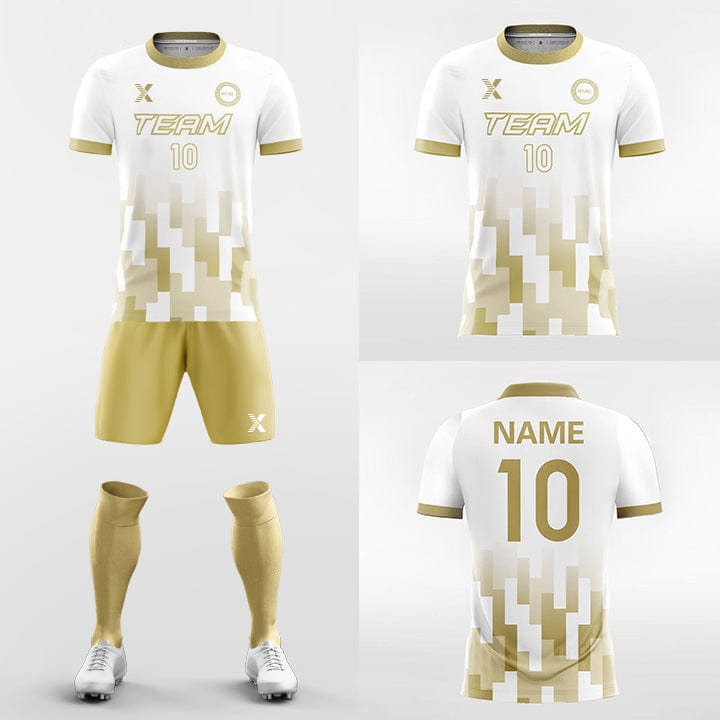 XTeamwear Soccer Uniforms Geometric - Custom Soccer Jerseys Kit Sublimated for Academy