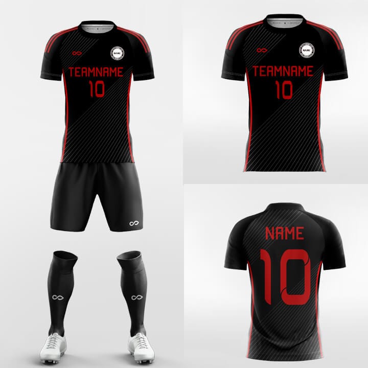 XTeamwear Soccer Uniforms Geometric Pulse - Custom Soccer Jerseys Kit Sublimated for Team FT260327S