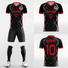 XTeamwear Soccer Uniforms Geometry - Custom Soccer Jerseys Kit Sublimated for Academy