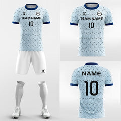 XTeamwear Soccer Uniforms Geometry Pattern - Custom Soccer Jerseys Kit for Academy