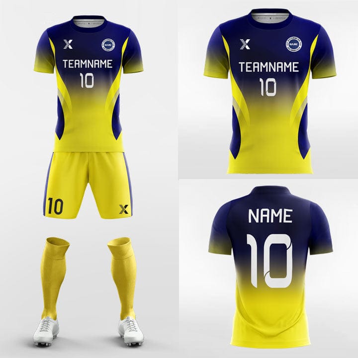 XTeamwear Soccer Uniforms Gradient - Custom Soccer Jerseys Kit Sublimated for Club