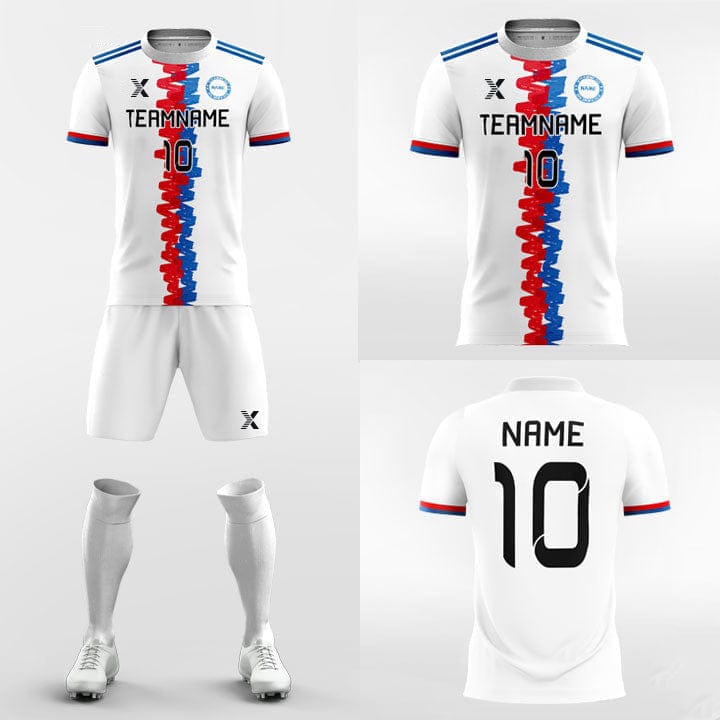 XTeamwear Soccer Uniforms Graphic Drawn - Custom Soccer Jerseys Kit Sublimated for Club