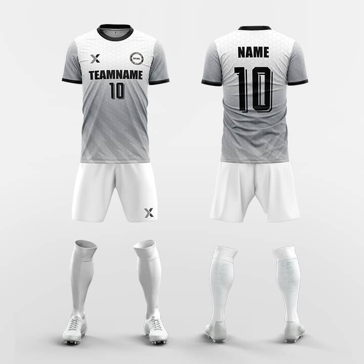 XTeamwear Soccer Uniforms Gray / S Beehive - Custom Soccer Jerseys Kit Sublimated Design