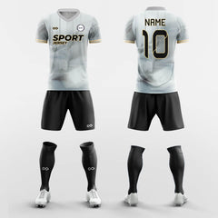 XTeamwear Soccer Uniforms Gray / S Gouache - Custom Soccer Jerseys Kit Sublimated for Team FT260309S