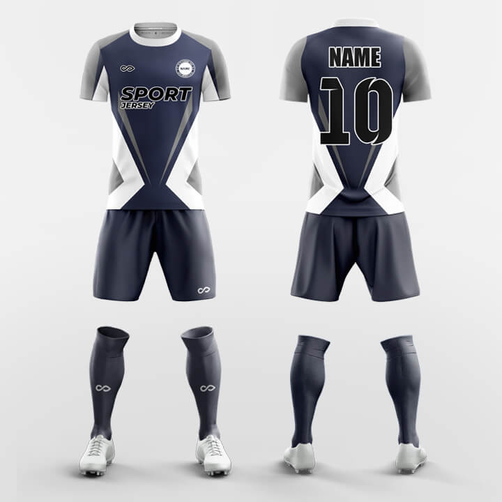 XTeamwear Soccer Uniforms Gray / S Sailor - Custom Soccer Jerseys Kit Sublimated for Club FT260317S