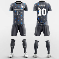 XTeamwear Soccer Uniforms Gray / S Spiral - Custom Sublimation Short Sleeve Soccer Kits