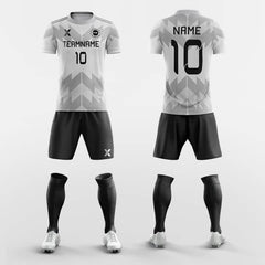 XTeamwear Soccer Uniforms Gray / S Water Wave - Custom Soccer Jerseys Kit Sublimated Design